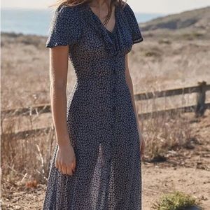 XL (measures smaller) Christy Dawn Sheer The Daisy Dress in Midnight BNWOT